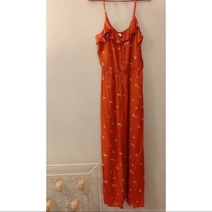 Red Floral Maxi Dress